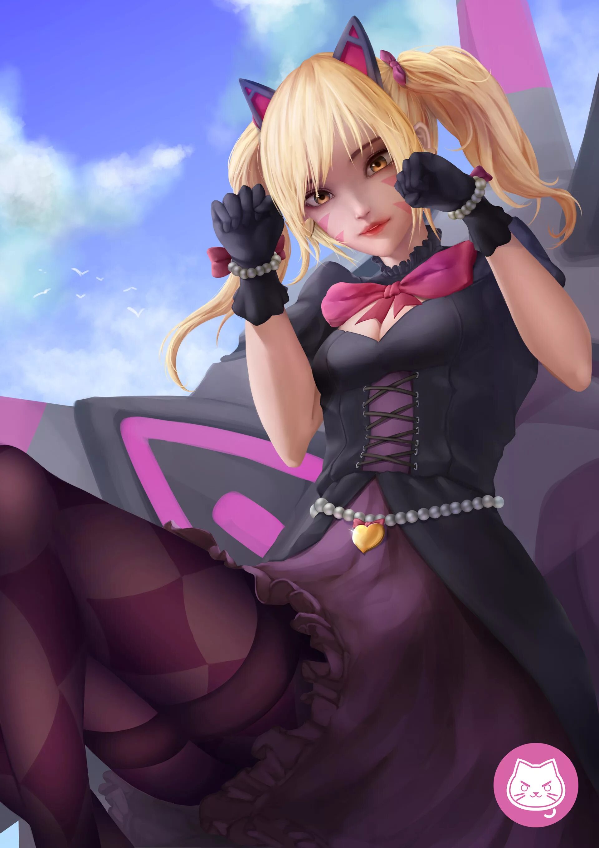 Дива блэк кэт овервотч. D. Dva cat. Дива блэк кэт скин. Va (black cat skin).