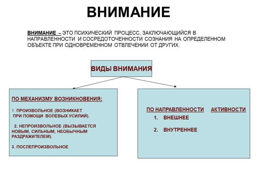 Внимание память это психические