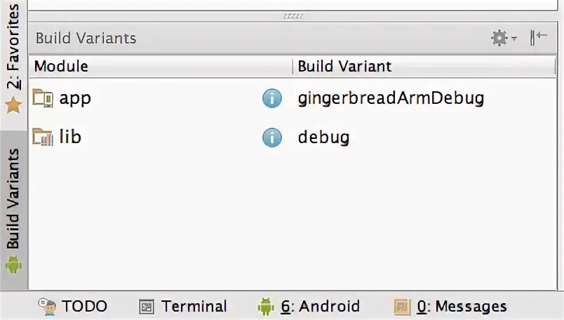 Build variants. Как открыть build variant.