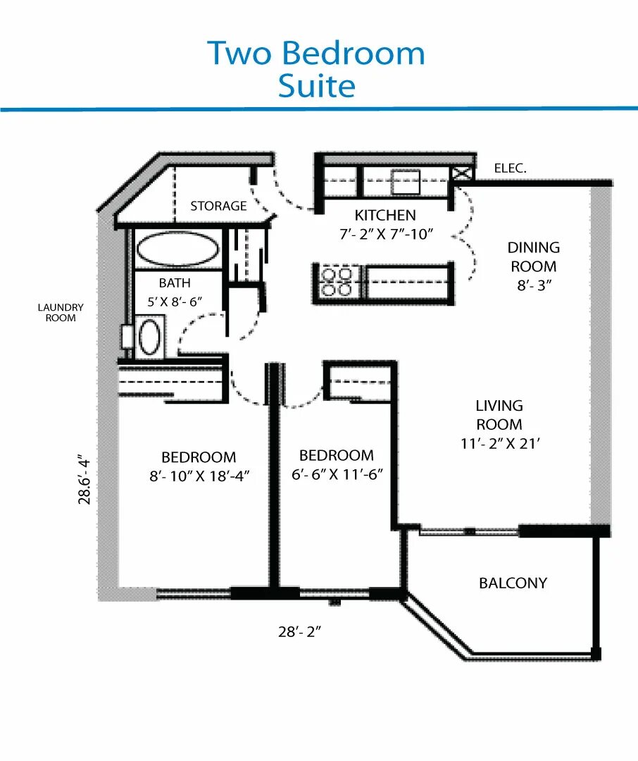 Two bedroom suite