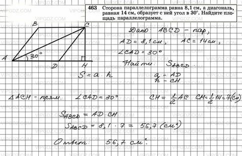 Стороны параллелограмма равны 7 и 9 см