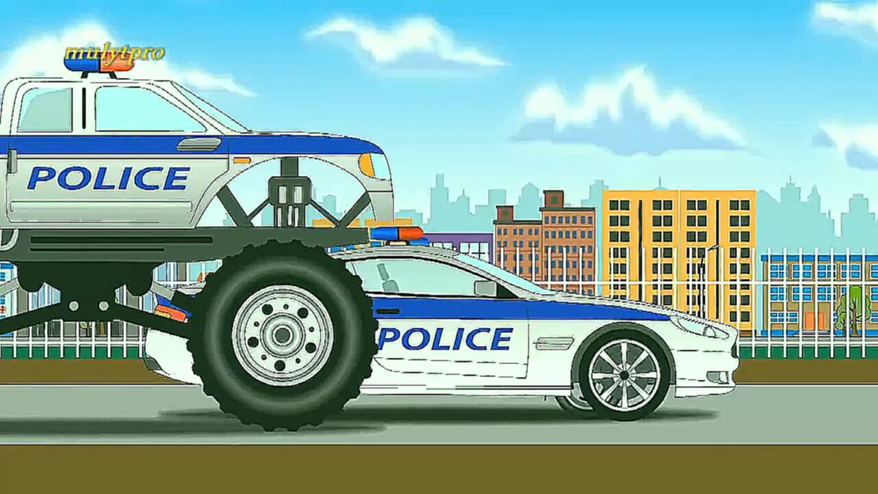 Полицейская машина в мультфильме. Полицейские машинки для мальчиков. Машинка про полицию
