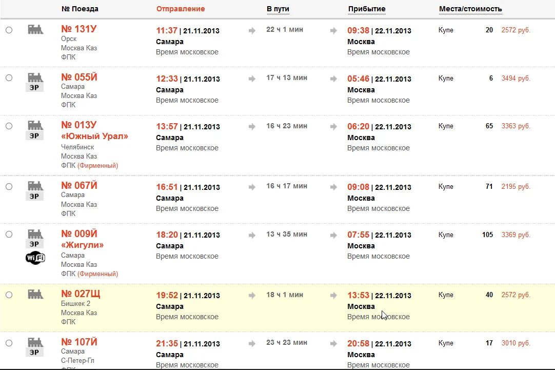 Прибытие поездов в саратов сегодня