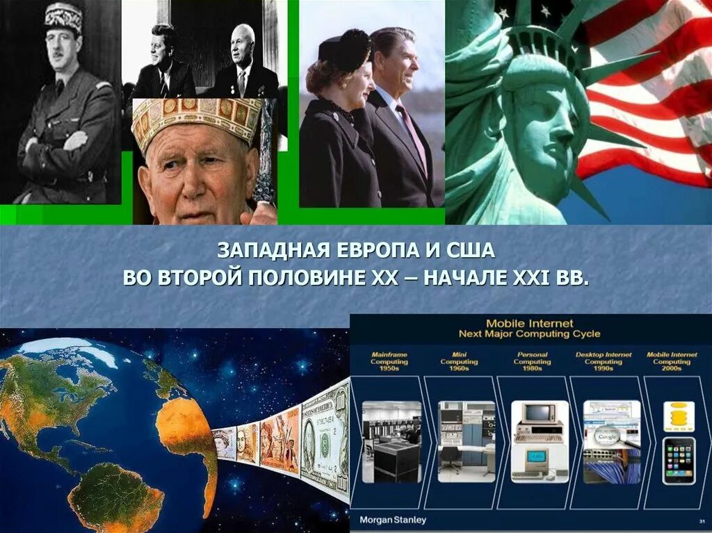 США И страны Западной Европы во второй половине XX В. Страны Западной Европы и США во второй половине 20 века. Страны Европы и США во второй половине XX века.. США во второй половине XX В.