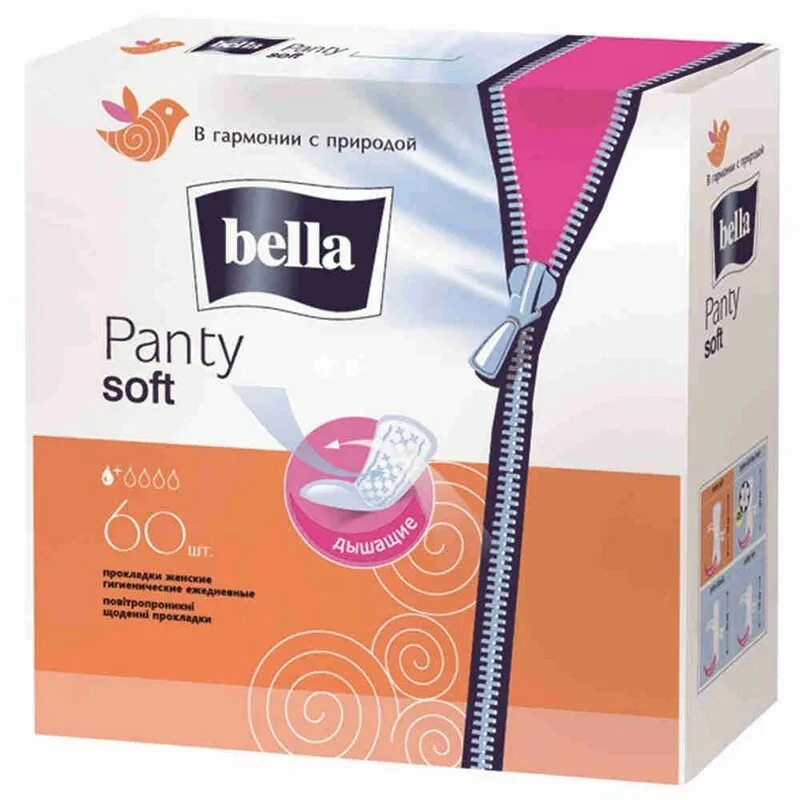 Купить прокладки владивосток. Bella прокладки ежедневные panty Soft, 50 + 10 шт..