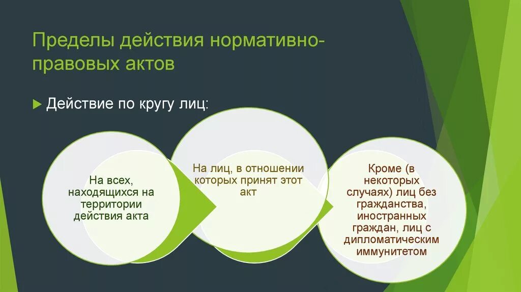 Пособия по кругу лиц. Пределы нормативно правовых актов. Пределы действия нормативных правовых актов. Пределы действия законов. Действие НПА по кругу лиц.