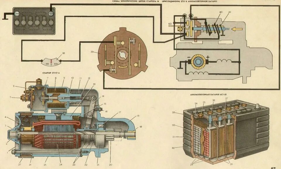 Подключение электростартера. Схема подключения генератора АЗЛК-2140. Схема подключения стартера Москвич 412. Схема подключения стартера ЯМЗ 238. Схема подключения генератора Москвич 2140.