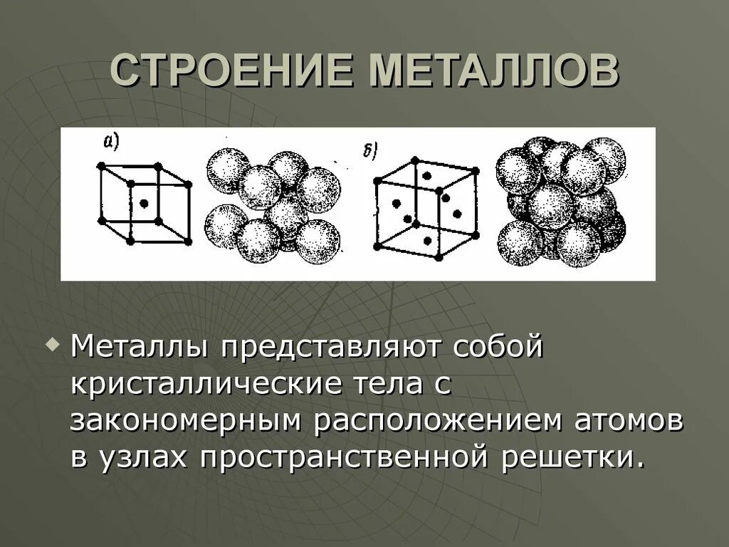 Строение металлов физико-химические понятия о строении металлов. Какое строение имеют металлы. Металлическая кристаллическая структура. Структурное строение металлов. Кристаллическая решетка щелочноземельных металлов