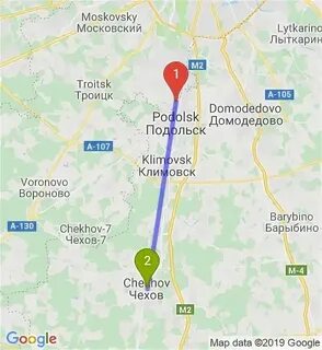 Карта электричка чехов