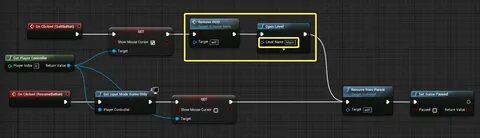 Unreal engine menu