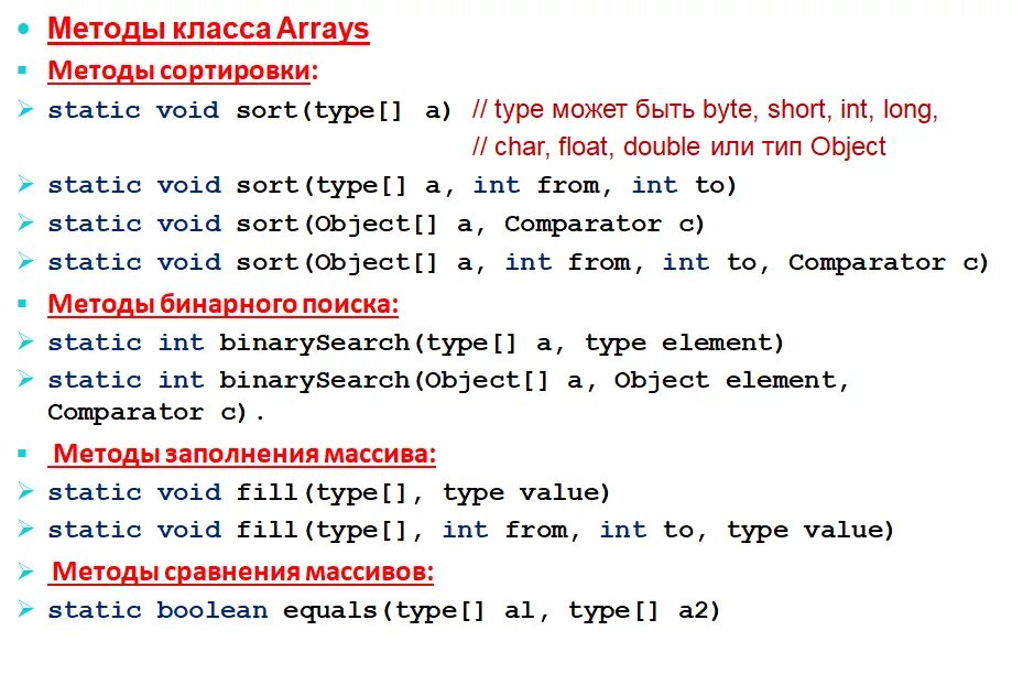 Java метод возвращает. Методы класса arrays java. Массивы в java integer. Одномерный массив джава. Методы массивов java.