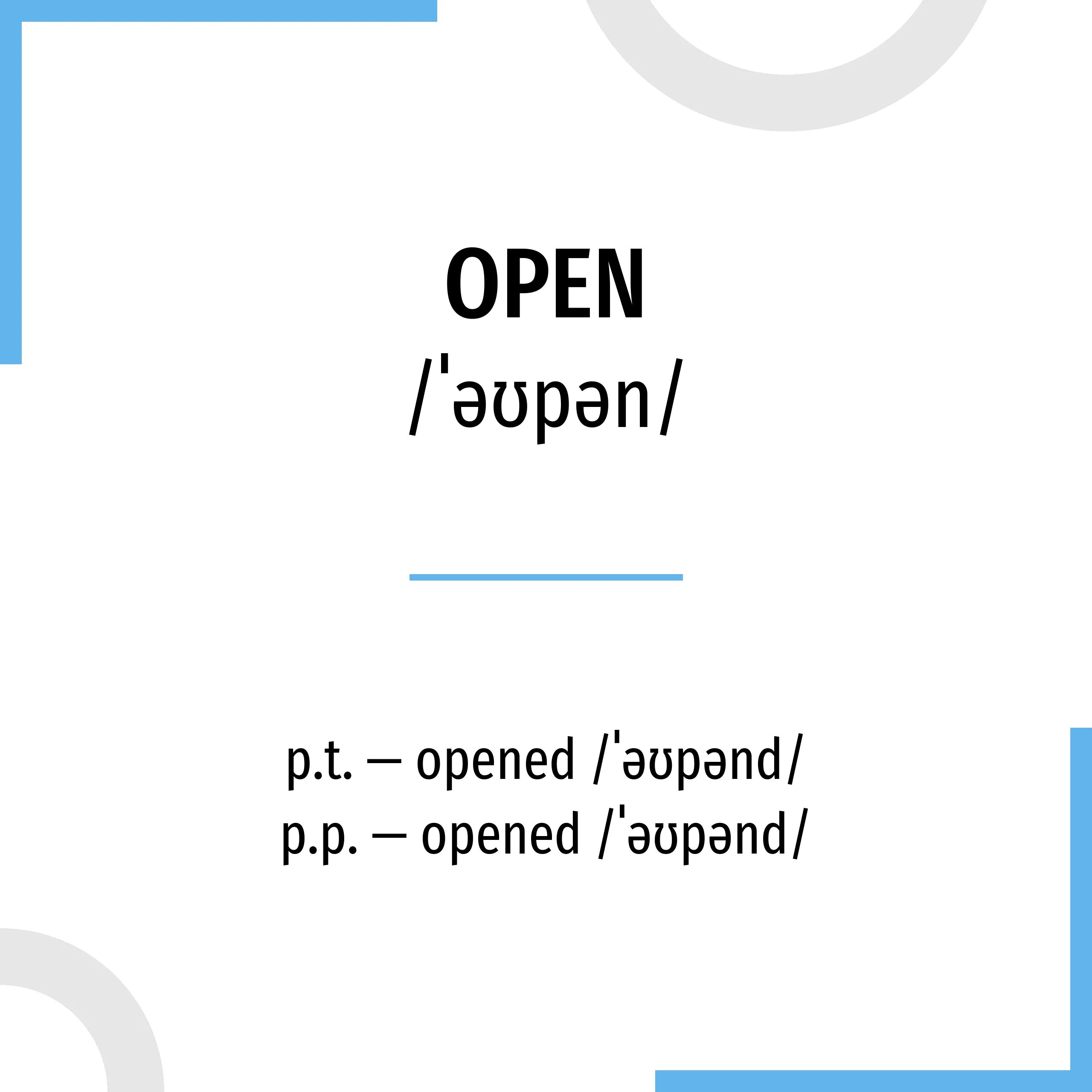 Третья форма глагола open. Три формы глагола open. Вторая форма глагола open. Открывать 3 формы глагола.