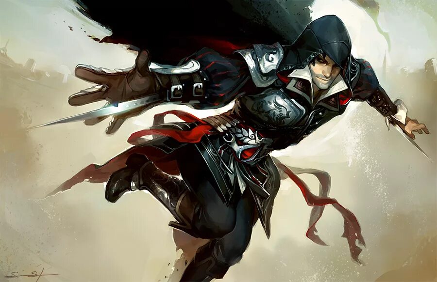 Ассасин арт. Арты по ассасину. ассасин крид аниме арт. assassin&#039;s creed аниме. ассасин в стиле аниме.