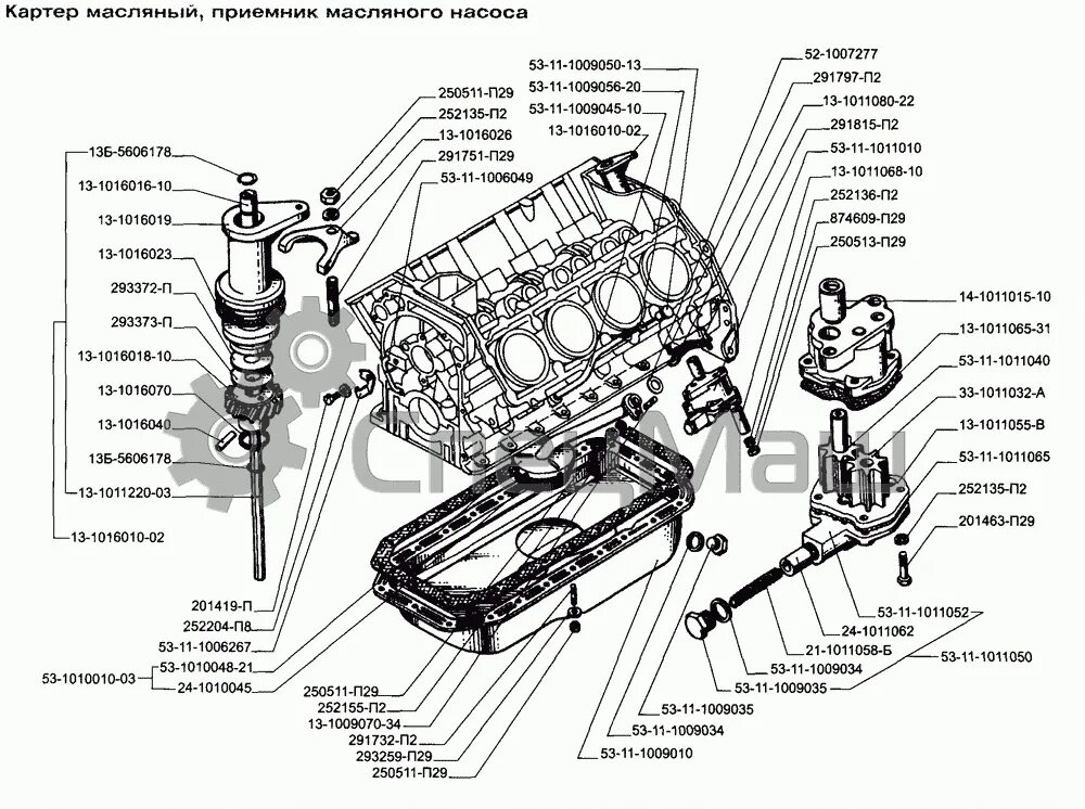 Масляный насос и привод распределителя ГАЗ-53 А - купить, цены в интернет-магази