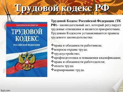 Трудовой кодекс рф в схемах
