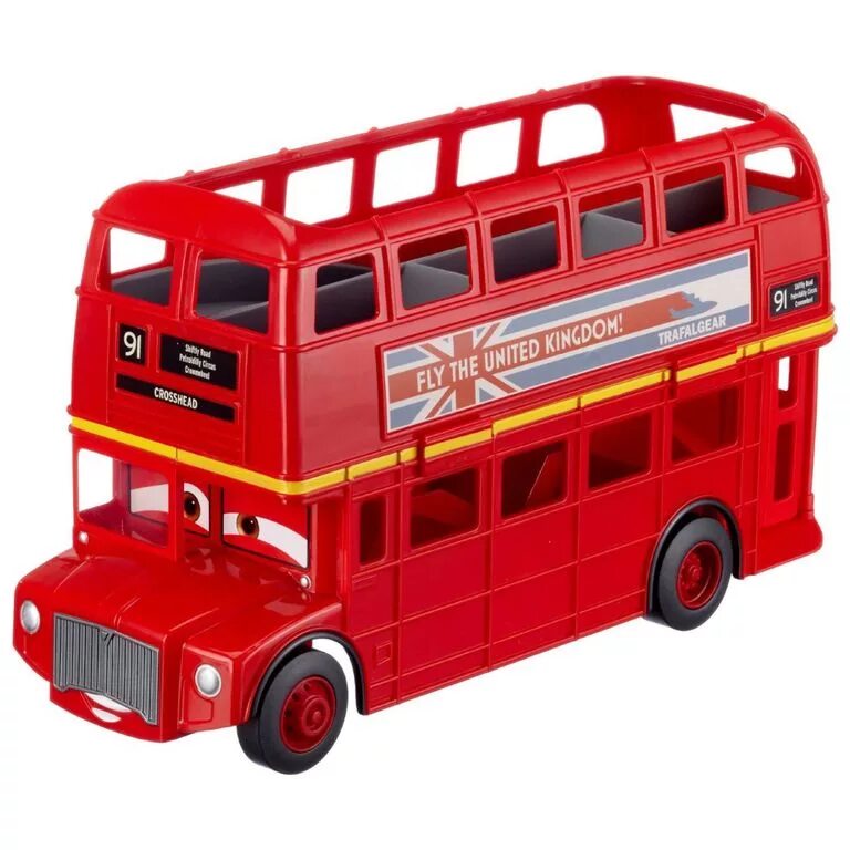 Bus toys. Дабл Деккер Тачки 2. Тачки 2 двухэтажный автобус. Игрушка автобус. Автобус игрушечный.