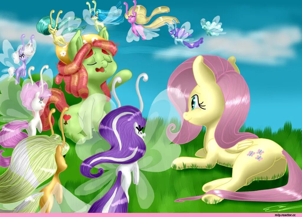 My little pony обновить. Три Хаггер и Флаттершай. МЛП семья Флаттершай. Tree Hugger пони и Fluttershy. Трихаггер МЛП.