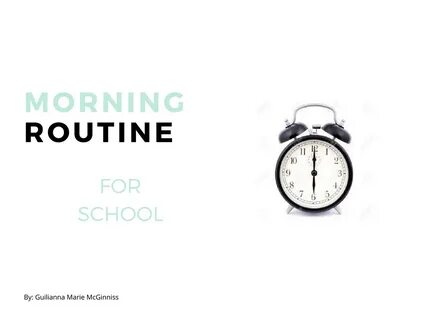 My school morning