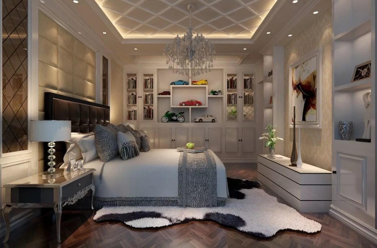 спальня в стиле неоклассика. архревю спальня неоклассика. вера шеверденок дизайнер. комната в стиле неоклассика. спальня неоклассика 15 кв м.