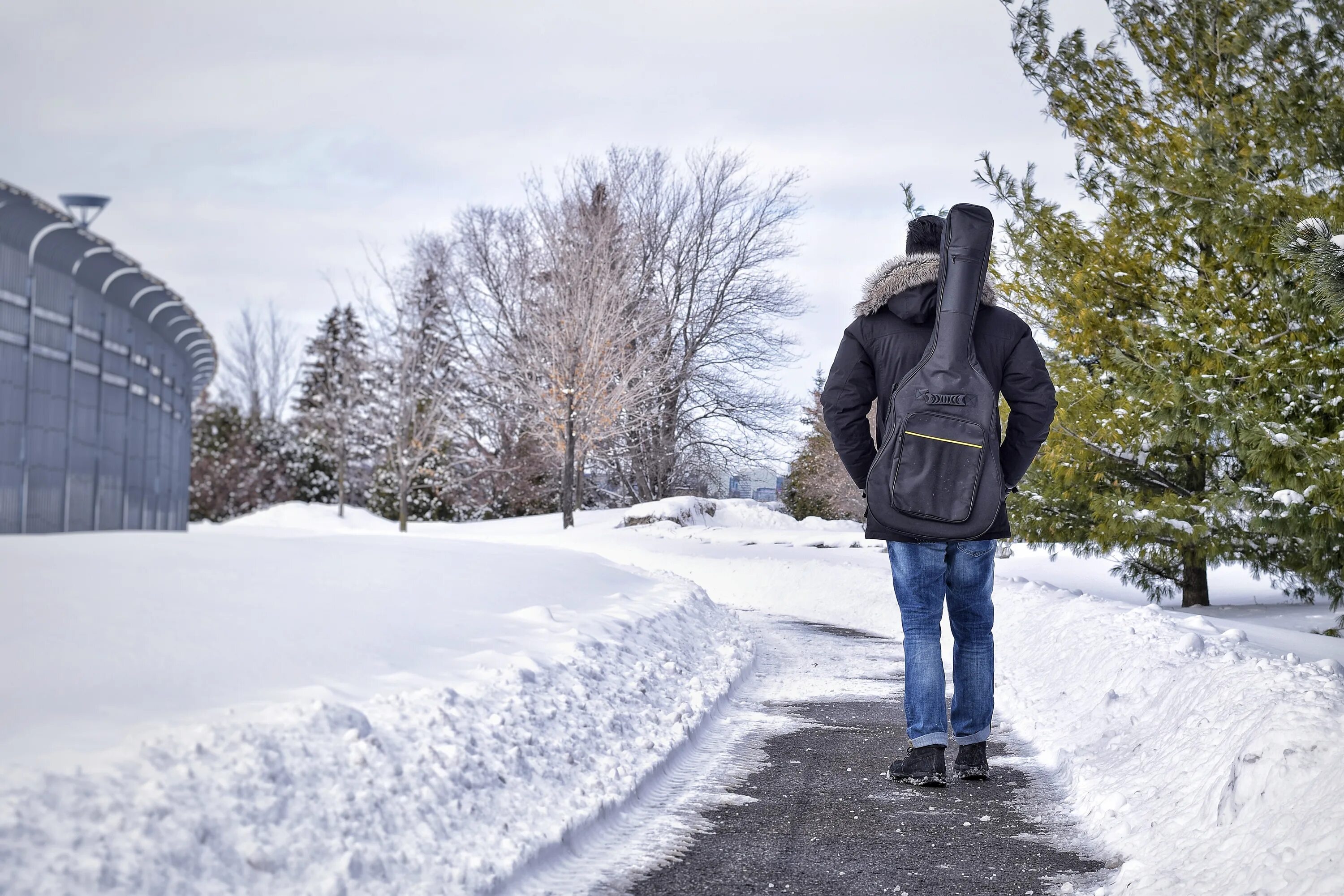 Walking in winter