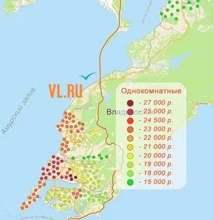 Пляжи владивостока на карте