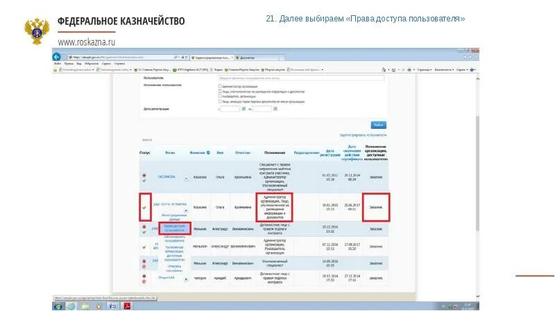 ЕИС администрирование пользователей и организаций.