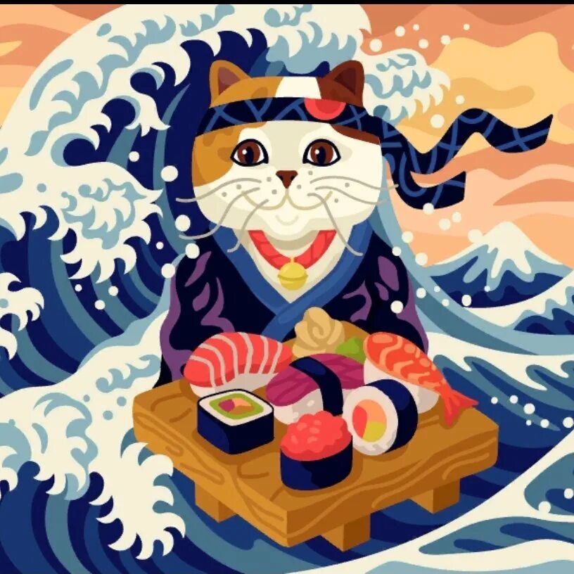 Суше кот. Суши кот. котик суши. кошка и суши. японский кот суши.
