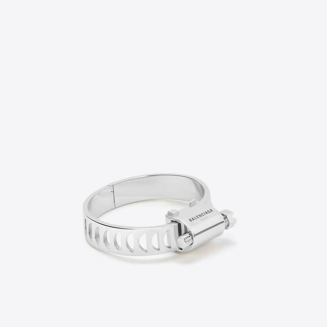 Браслет Баленсиага стяжка. Кольцо хомут Баленсиага. Balenciaga Silver Tool Bracelet. Браслет Баленсиага хомут.