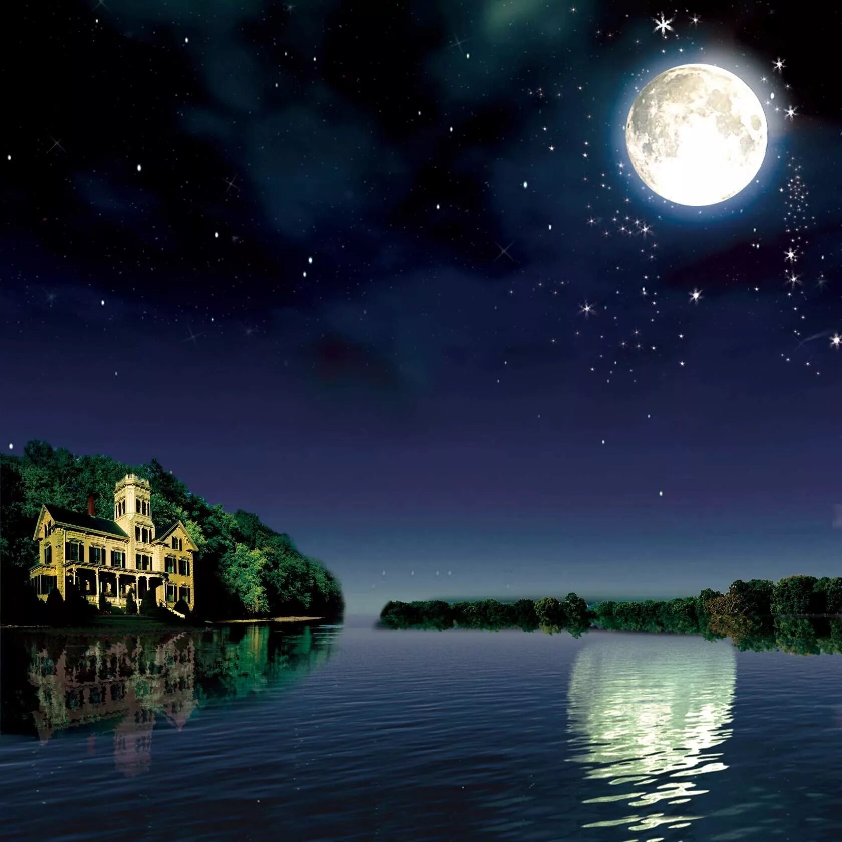 Красивой ночи в прозе. Моон Ривер. Лунная ночь. Красивая Луна. Ночь Луна.