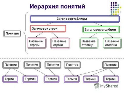 Иерархия понятия