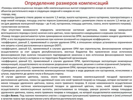 Определение размера компенсации
