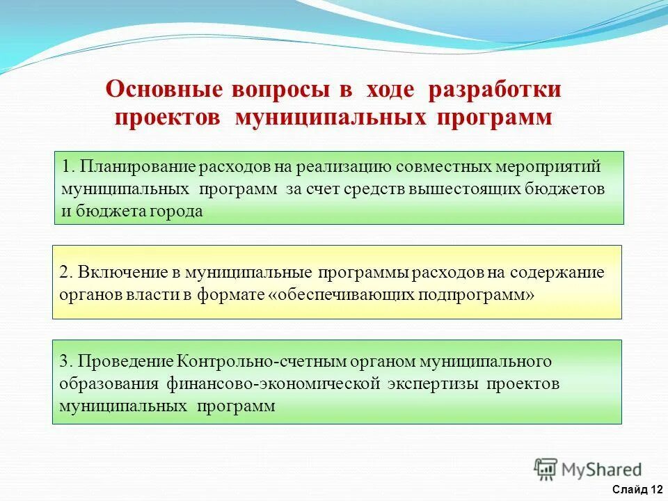 разработаны муниципальные программы
