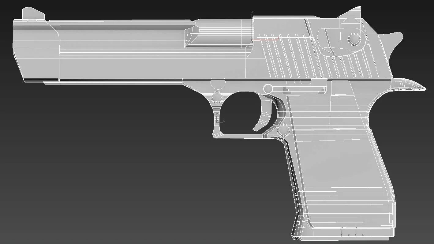 Дигл из бумаги. UV развертка Desert Eagle. Чертёж пистолета Desert Eagle.