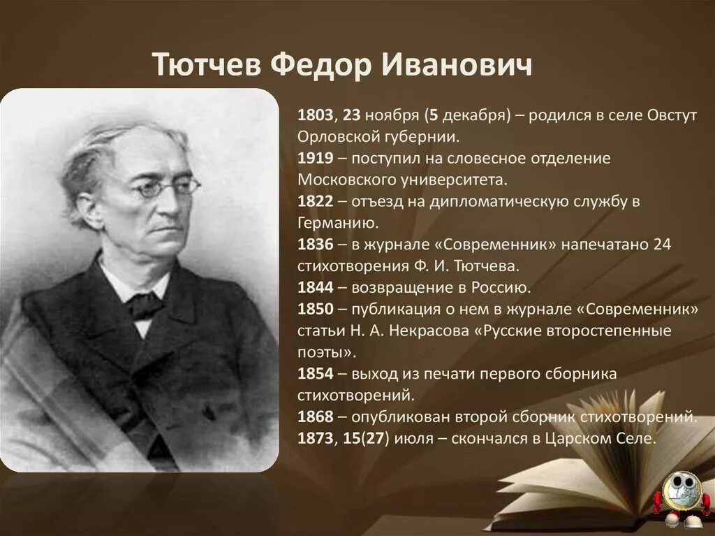 Фёдор Иванович Тютчев кластер. Фёдор Иванович Тютчев 1864-1865. Ф И Тютчев биография. Труды тютчева