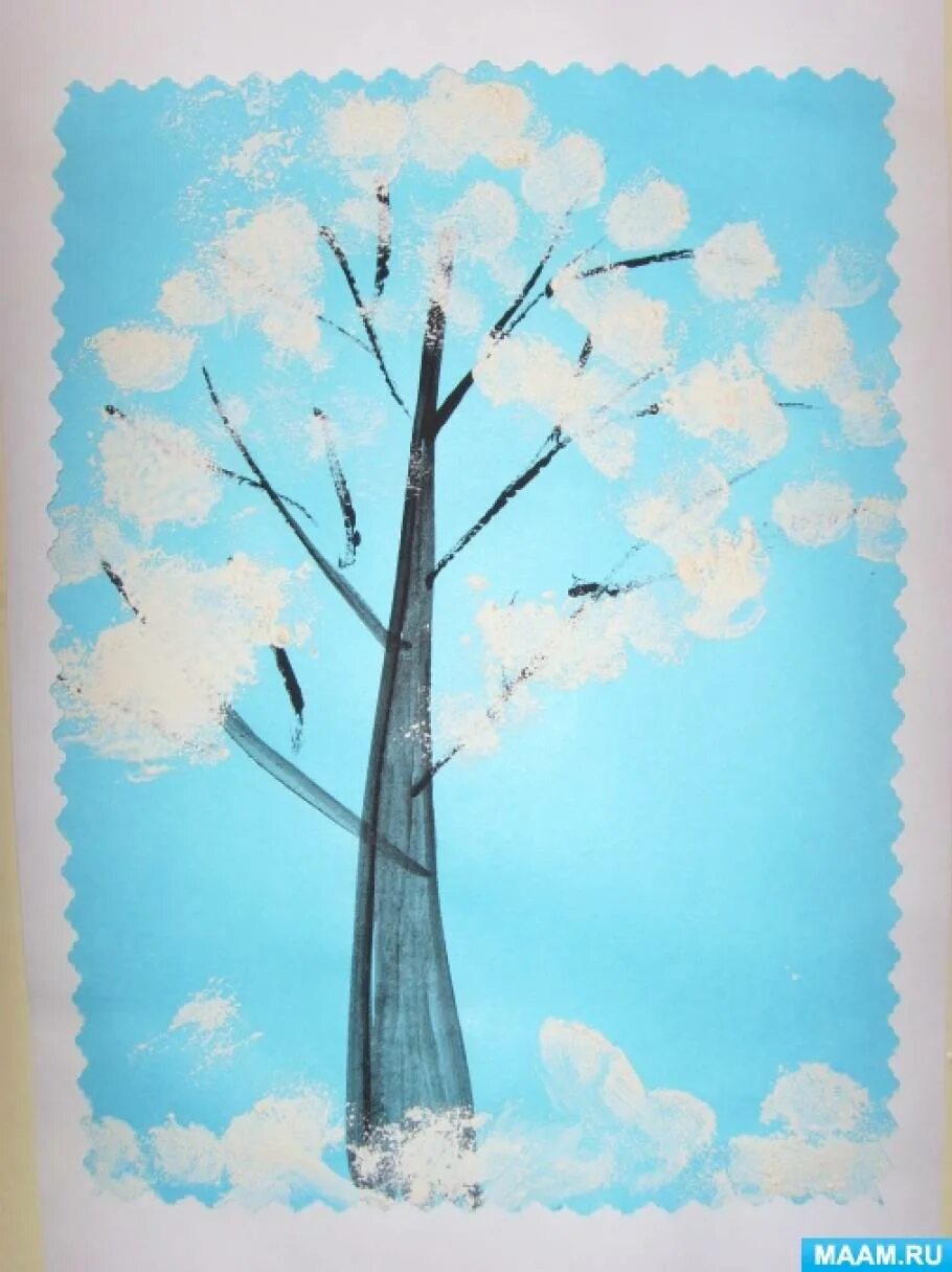 Рисование «деревья в инее» (т. с. Комарова, стр. 91). Рисование: «зимнее дерево» (т. Комарова, с.73). Рисование зимнее дерево в средней группе. Рисование деревья зимой. Деревья в снегу вторая младшая группа
