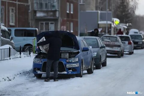 Новосибирск замерзает