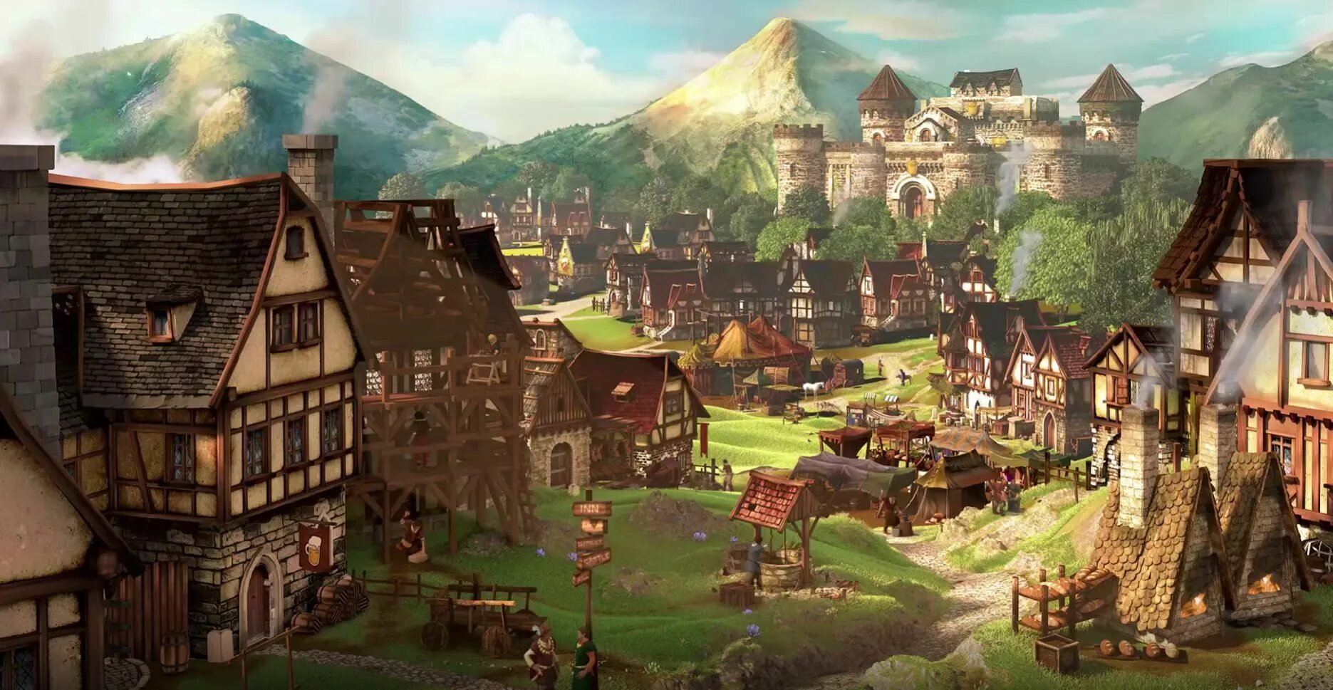 Forge age. Forge of empires игра. кузница империи forge of empires. средневековая деревня фэнтези. деревня фэнтези арт.