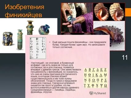 Изобретение финикийцев сообщение