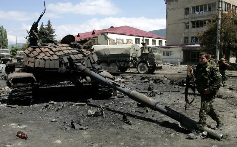 Военный конфликт в закавказье. Цхинвали Южная Осетия 2008.