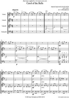 Carol of the bells скрипка