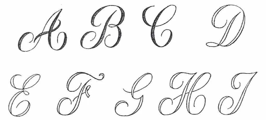 Монограммы букв. Каллиграфические узоры. Трафареты букв для вырезки. Написание трафаретов. Красивый шрифт для плаката.