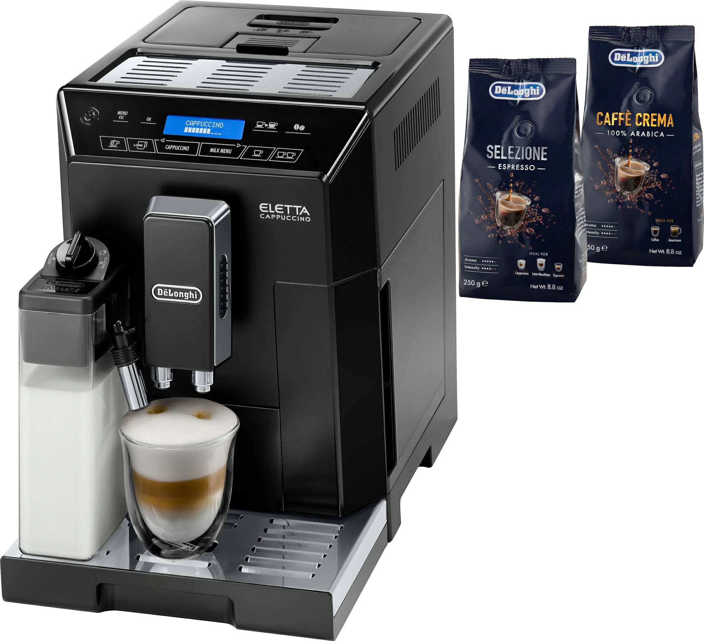 Кофемашина de'Longhi Eletta Cappuccino ECAM 44.664 B. Delonghi ECAM 44.664.B. Кофемашина Delonghi ECAM44.660.B. LATTECREMA System» от Delonghi..