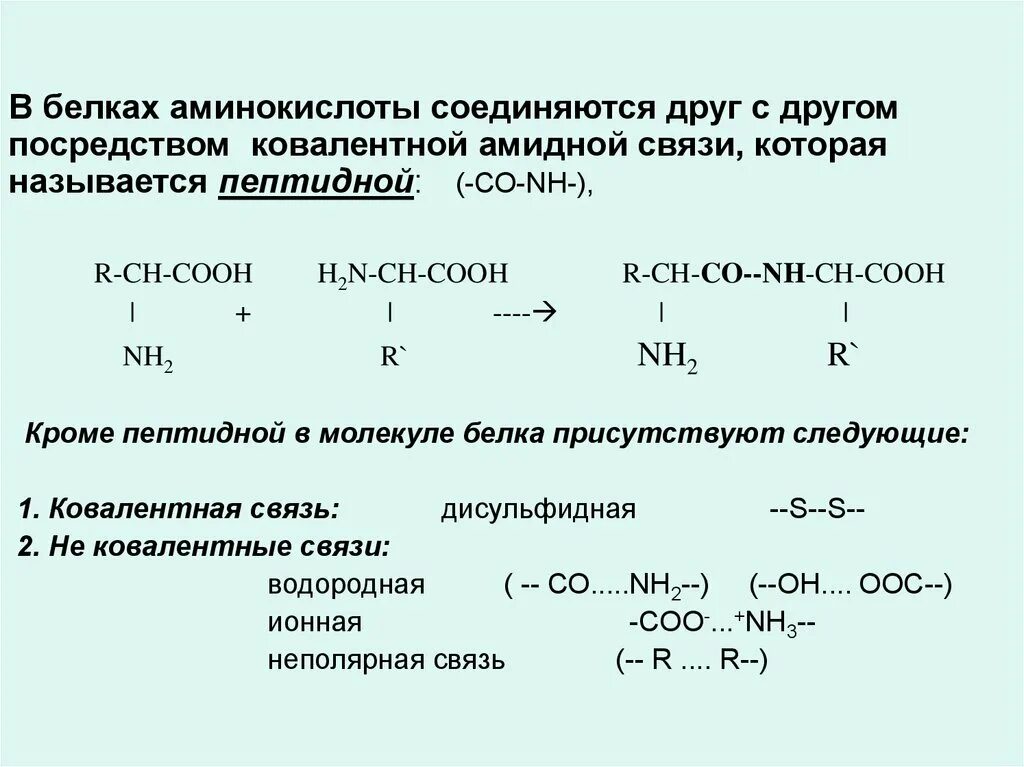 Типы связей между аминокислотами в белках. . Виды связей аминокислот в белках. Типы связей в аминокислотах. Аминокислоты соединяются.