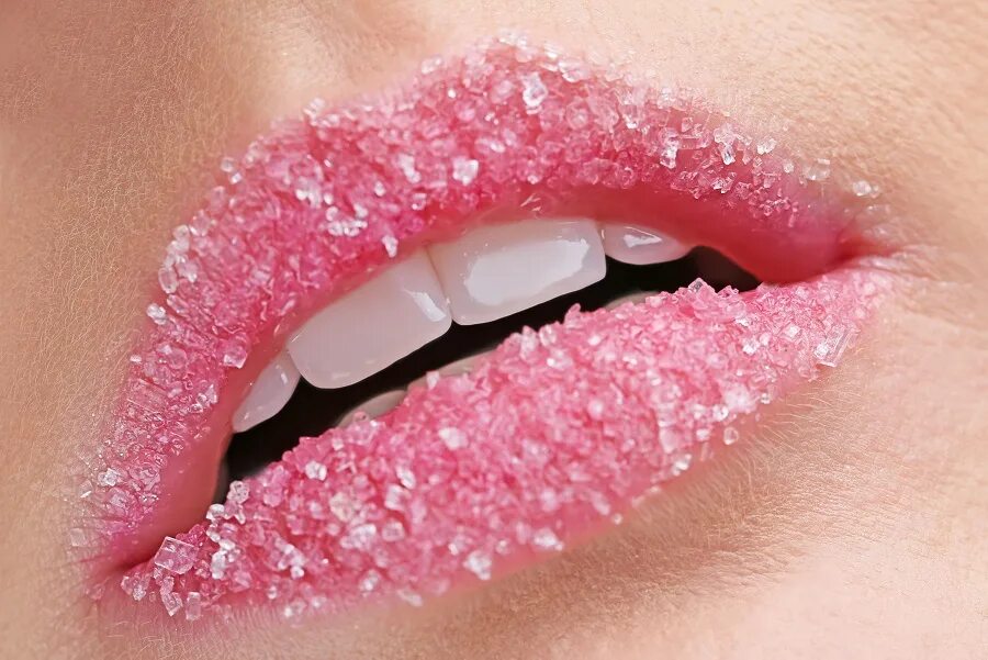 Домашний блеск для губ. Скраб для губ. Сахарные губы.