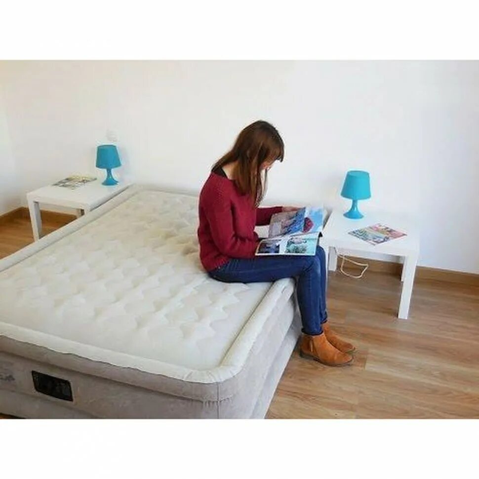 Кровать надувная ultra plush. Надувная кровать intex ultra plush. кровать надувная intex ultra plush bed, 64428, бежевый, 152х203х46 см. 64428 intex. двуспальная надувная кровать ultra plush 152х203х46см, intex - 64428.
