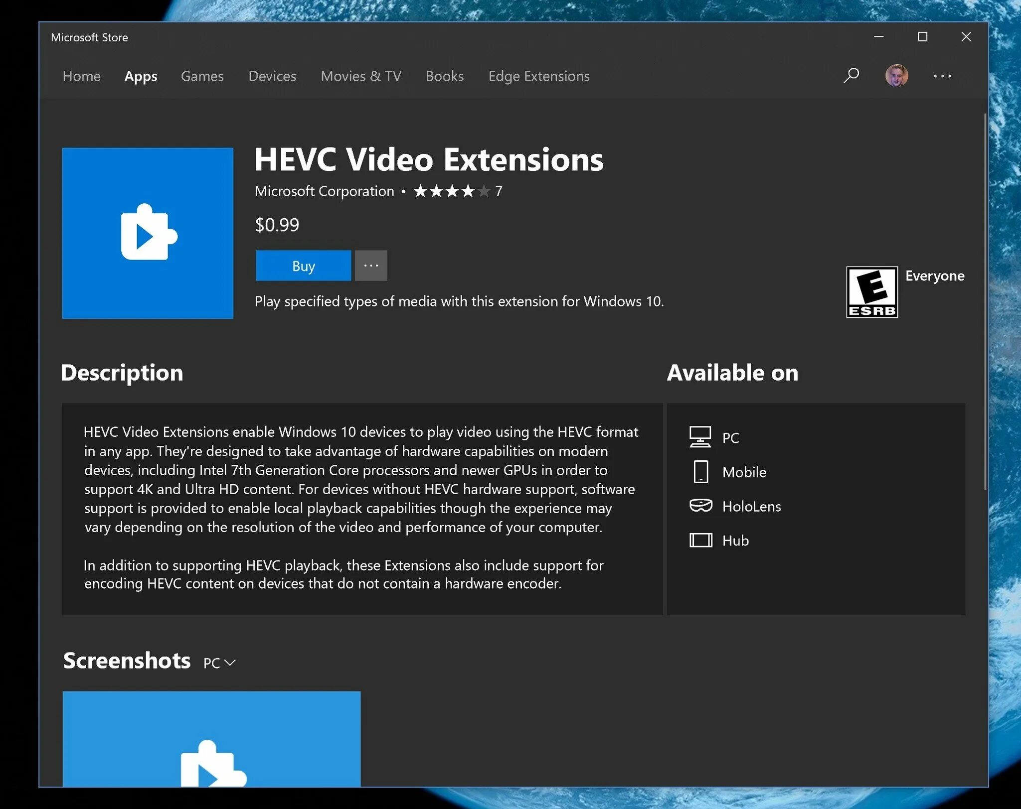 HEVC Video Extensions. Кодек HEVC. Расширения для видео HEVC. HEVC Video Extensions программка.