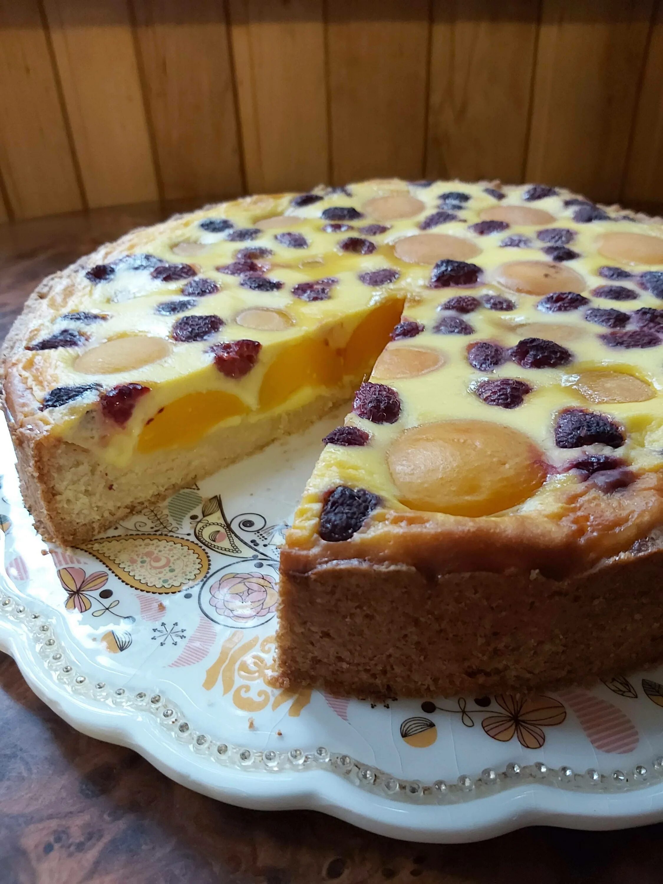 Заливное тесто для сладкого пирога