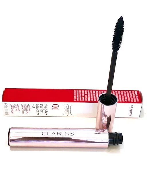 Тушь wonder perfect. Тушь кларанс 4д. Clarins Wonder perfect Mascara. Вандер Перфект маскара 4д. Тушь кларанс розовая.