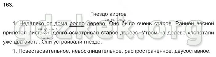 Страница 96 упражнение 163. Недалеко от дома росло дерево разбор. Недалеко от дома росло дерево разобрать предложение под цифрой 4. Русский язык 3 класс номер 163. Недалеко от дома росло дерево 4.