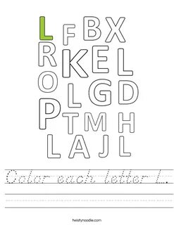 Each letter
